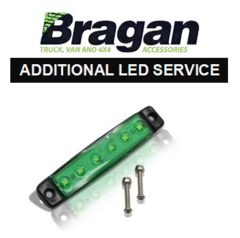 Additional LED Service - 12 / 24v Slim LED Marker Light - GREEN