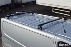 Roof Rack Bars + Load Stops For Renault Trafic 2002 - 2014