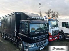 Roof Bar + Spots + LEDs + Clear Beacon + Clamp For DAF CF 2014+ Low Cab BLACK