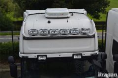 Roof Bar + Flush LEDs + Jumbo Spots x6 For Scania P, G, R, 6 Series Topline Cab 2009+