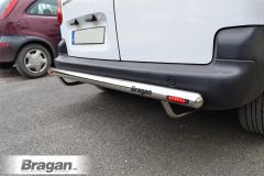 Rear Bumper Bar Protector + LEDs For 2010+ Renault Master