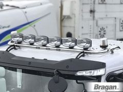 Roof Bar + Spots + LEDs + Clear Beacon x2 + Clamps For DAF CF 2014+ Low Cab