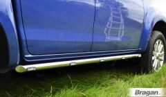Side Bars Tapered Ends + LEDs For Isuzu D Max Rodeo 2007 - 2012 - 2"