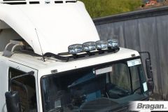 Roof Spot Light Bar + Clamps For Mercedes Axor Low Cab - BLACK