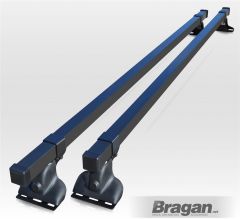 Roof Rack Bars 2 Bar System For Peugeot Expert  2007 - 2016 - BLACK