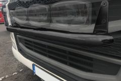 Black Stainless Steel Grill Bar E + Jumbo Spots For Iveco S-Way
