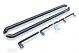 Black Stainless Steel Side Bars Curved For Volkswagen Transporter T6 SWB 2015-2019