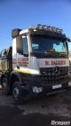 To Fit Mercedes Arocs Big Space Cab Stainless Roof Bar + Slim LED