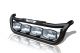To Fit Iveco Trakker Grill Light Bar C + Step Pad + Amber Side LEDs - Black