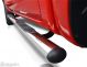 To Fit 2012 - 2016 Ford Ranger Stainless Steel Side Bars + Step Pads + White LEDs x4