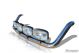 Roof Bar + Jumbo Spot Lamps For Ford Transit Tourneo Custom 2013-2018 Top Light Bar