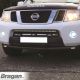 Spoiler Bar + Slim LEDs For Nissan Navara D40 2005 - 2010 - BLACK