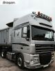 To Fit DAF XF 105 SuperSpace Cab Stainless Roof Light Bar + Slim LEDs + Jumbo Spots x4 + Amber Lens Beacon x2 - TYPE B