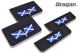Front and Rear Mud Flaps Embossed UV Rubber SCOTLAND Flag 4pc