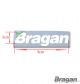 Bragan Sticker 8cm - WHITE