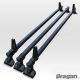 Roof Rack Bars Rail 3 Bar Steel + Load Stops For Nissan Primastar 2002 - 2014