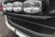 Black Stainless Grill Bar E + Round Spots For Scania New Gen Iveco S-way