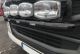 Black Stainless Steel Grill Bar E + Spots + White LEDs For Iveco S-Way