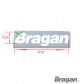 Bragan Sticker 6cm - WHITE
