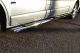 Chrome Stainless Steel Side Bars + 4 Step Pads Tapered Ends + Amber LEDs For Citroen Berlingo 2019+