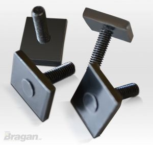 Bragan BRA3347MCB Aluminium Silver Roof Rails Racks Fitting Kit Locking Cross Bars 